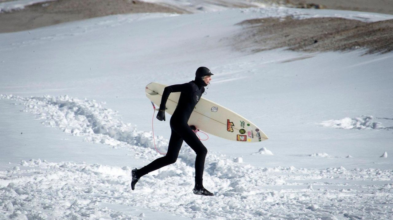 Winter surfing on Long Island in Montauk and Long Beach | Newsday