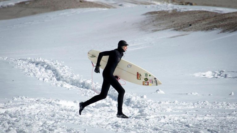 Winter Surfing On Long Island In Montauk And Long Beach