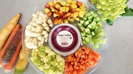 Organic vegetable platter for Super Bowl Sunday at