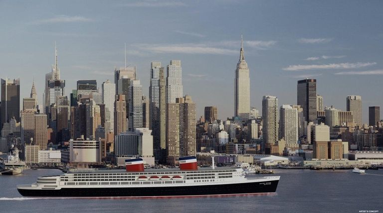 Artist rendering of the redeveloped ocean liner SS