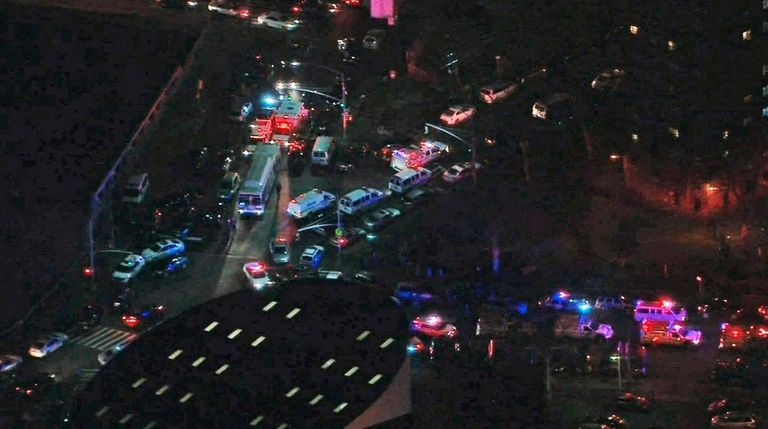 Two on-duty police officers were shot in the