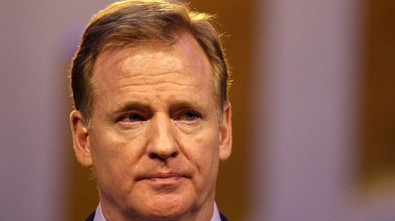 NFL Commissioner Roger Goodell speaks during a