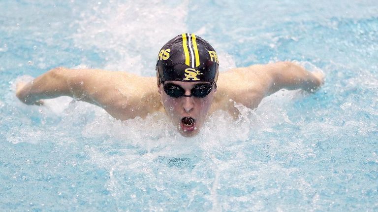 St. Anthony's Andrew Stange clocks the fastest time