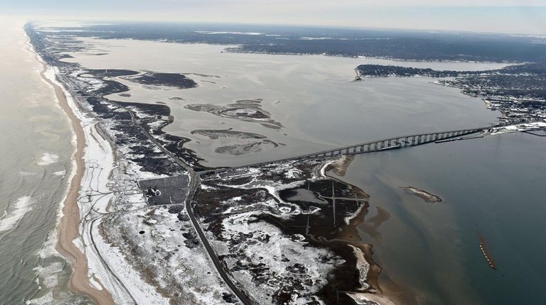 Dune Road and Tiana Beach in Hampton Bays