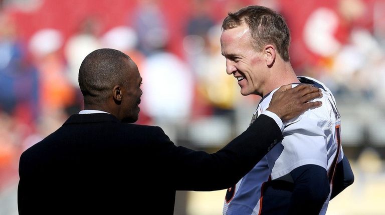 Peyton Manning #18 of the Denver Broncos