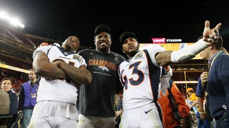 Aqib Talib, Von Miller and T.J. Ward