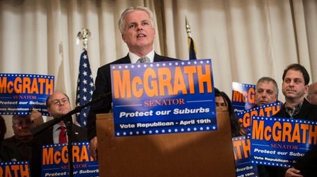 Republican candidate Chris McGrath announces his run for