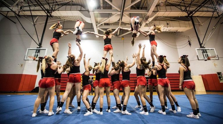 The Sachem East High School Varsity Cheerleaders