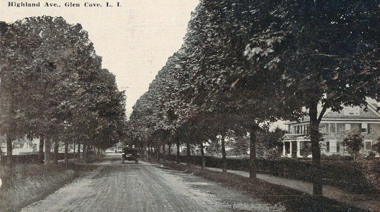 An early view of Glen Cove's Highland Road