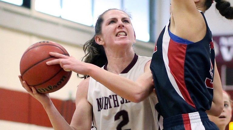 North Shore's Ashleigh Sheerin goes against Harbor's Sophia
