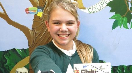 Kidsday reporter Madison Beehner with the Chibo-Robo 3DS