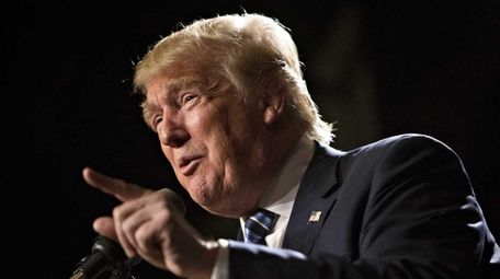 Republican presidential candidate Donald Trump in a 2015