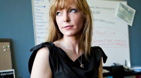 Karin Murphy Caro in her Hauppauge office on