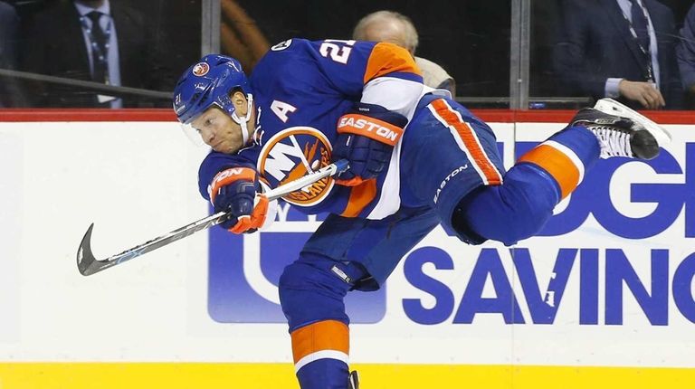 Kyle Okposo of the New York Islanders