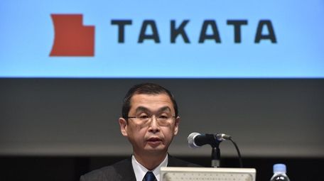 Japanese parts supplier Takata Corp. president Shigehisa Takada