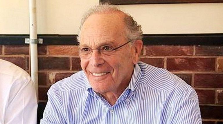 Developer Ed Blumenfeld at a luncheon meeting in