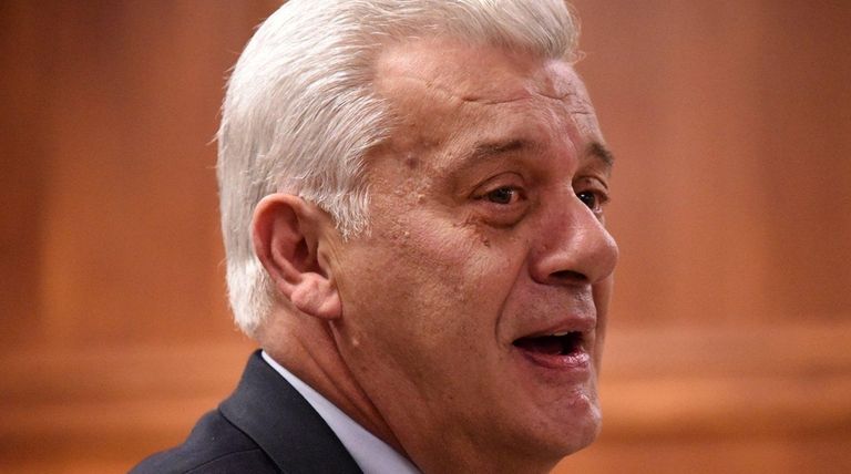 Oyster Bay Town Supervisor John Venditto addresses the