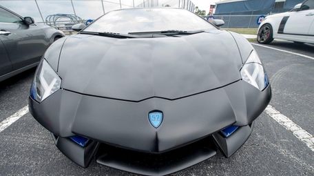 Yoenis Cespedes drove a custom made Lamborghini into