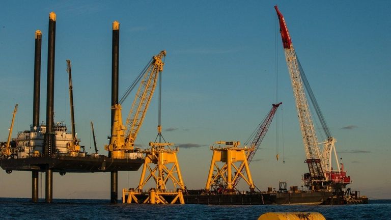 Wind-energy developer Deepwater Wind completes the foundation work