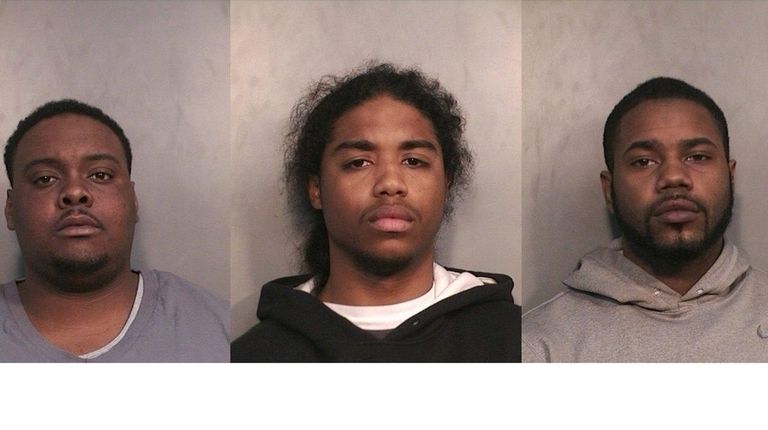 From left, Ryan Stephenson, Jeremy Alba and Antonio