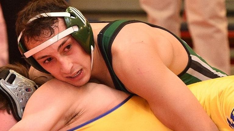 Locust Valley's Andrew Cantatore, top, controls Oyster Bay's