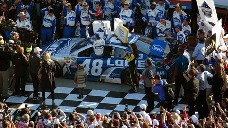 Jimmie Johnson, driver of the #48 Lowe's Chevrolet,