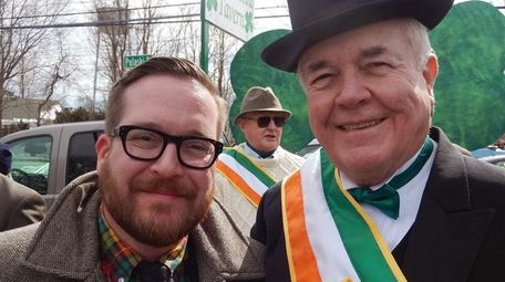 Actor Michael Cyril Creighton and his grandfather, Robert