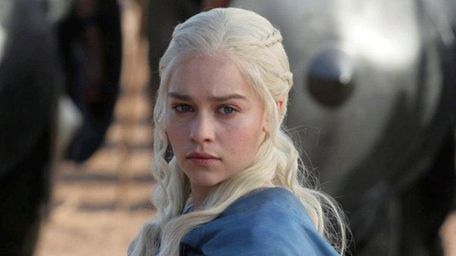Emilia Clarke as Daenerys Targaryen in "Game of