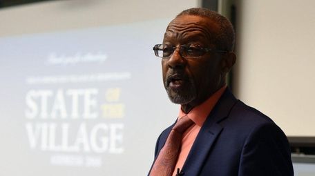 Hempstead Mayor Wayne Hall delivered the State of