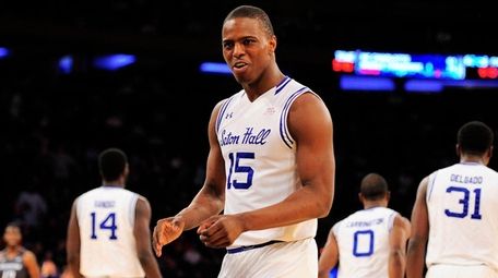 Seton Hall guard Isaiah Whitehead (15) celebrates during