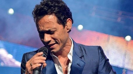 Marc Anthony performs at Izod Center in East