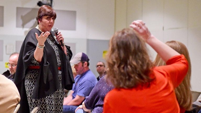 Harborfields Superintendent Diana Todaro answers questions about the