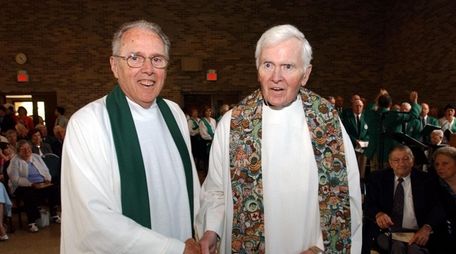 Msgr. Emmet P. Fagan (left), with his brother