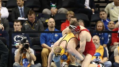 Cornell University wrestler, Dylan Palacio ( on top