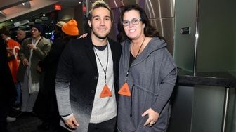 Musician Pete Wentz and comedian Rosie O'Donnell