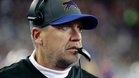 Buffalo Bills head coach Rex Ryan watches
