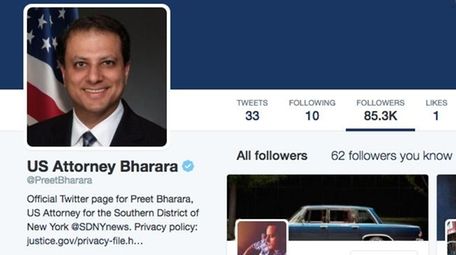 A screenshot of the official Twitter profile for