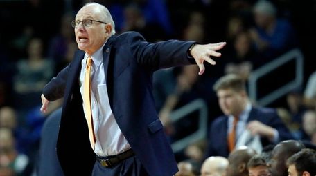 Miami head coach Jim Larranaga gestures during the