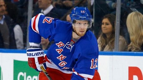 Eric Staal of the New York Rangers skates