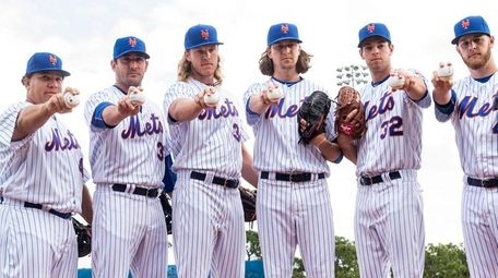 The Mets' starting pitchers, from left: Bartolo