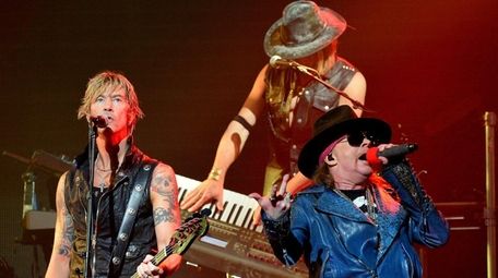 Guns N' Roses, with bassist Duff McKagan and