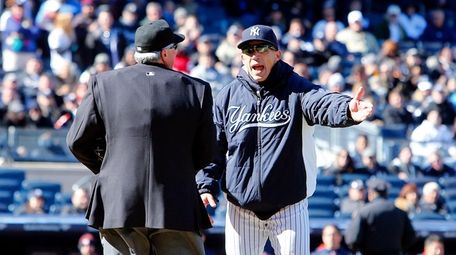 Manager Joe Girardi of the New York Yankees