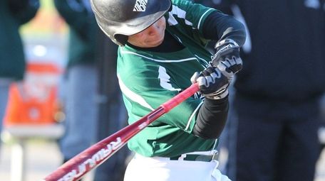 Brentwood's Justin Aviles hits a two-run double in
