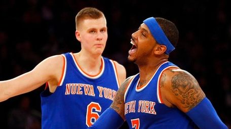 Carmelo Anthony #7 of the New York