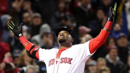 David Ortiz of the Boston Red Sox celebrates