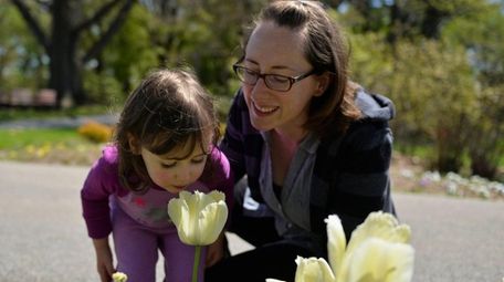 Julia Werther,35 and her daughter Clare, 3, from
