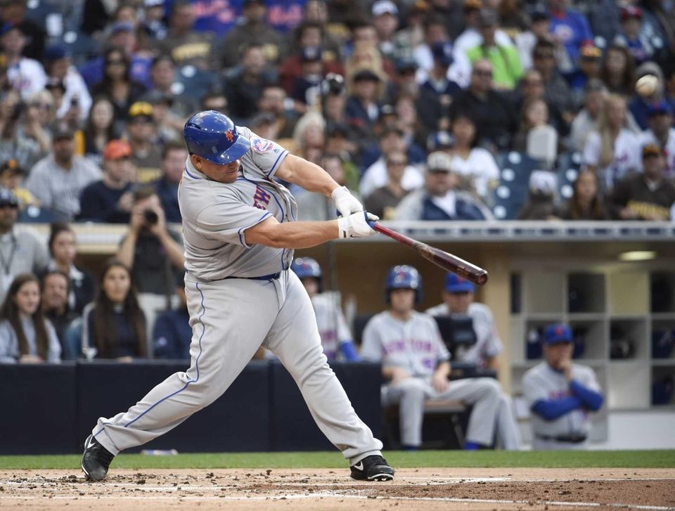 Bartolo Colon of the New York Mets hits