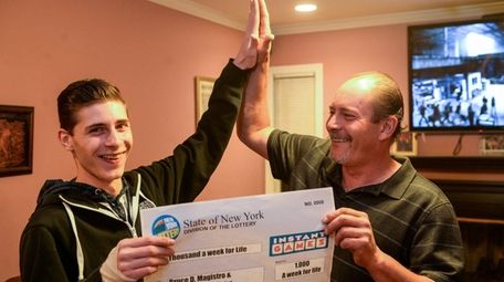 Bruce Magistro and his son, Matthew, of Lindenhurst,