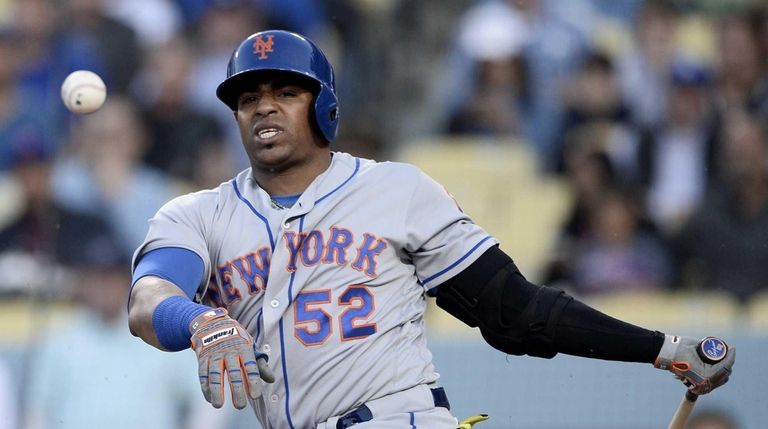 New York Mets batter Yoenis Cespedes of Cuba