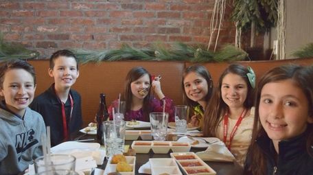 Kidsday reporters at That Meetball Place in Patchogue: